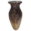 Vaso in Vetro di Murano "Gea" – Tonalità della Terra e Design Sinuoso H31